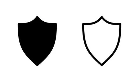 Shield vector icon. Protection icon vector. Security vector icon Stock Illustration