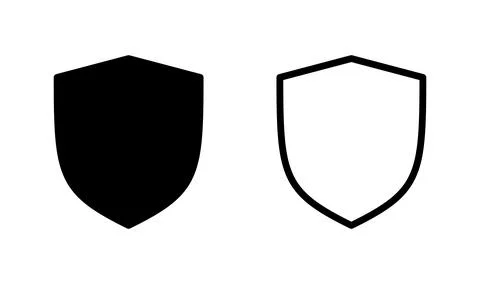 Shield vector icon. Protection icon vector. Security vector icon Illustrazione stock