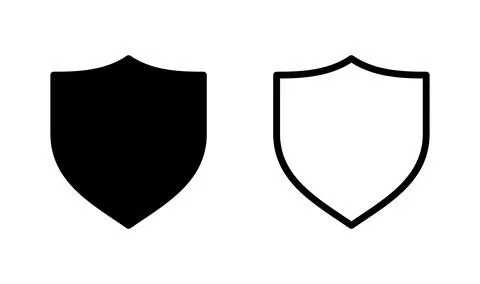 Shield vector icon. Protection icon vector. Security vector icon Illustrazione stock