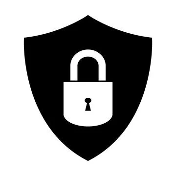 Shield vector icon security protection symbol for graphic design, logo, web.. Stock Illustration