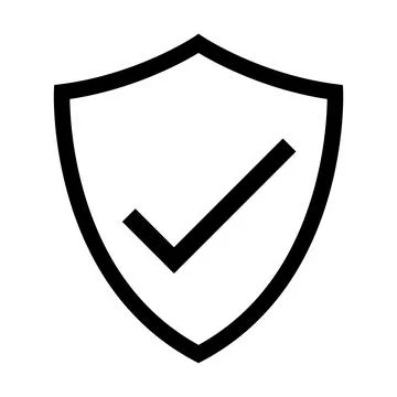 Shield vector icon security protection symbol for graphic design, logo, web.. Stock-Illustration