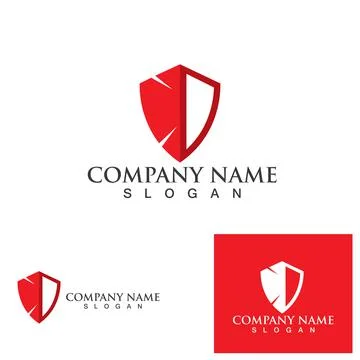 Shield vector logo and symbol icon Stock Illustration