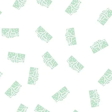 Shield volcano glyph vector seamless pattern black イラスト素材