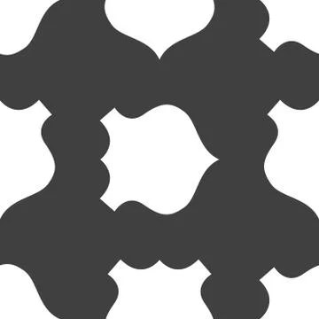 Shield web icon. flat design. Seamless gray pattern. Stock Illustration