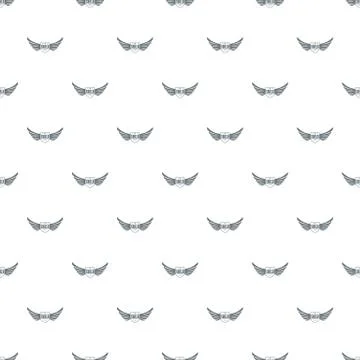 Shield wing pattern seamless Stock Illustration