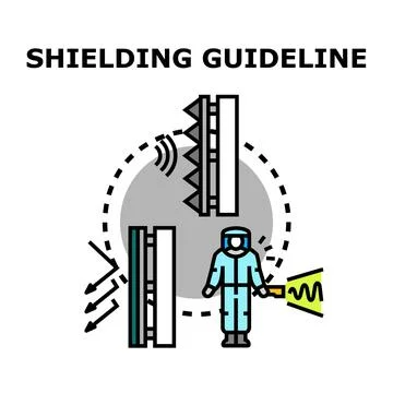 Shielding guideline protecting from electromagnetic radiation and waves イラスト素材