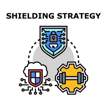 Shielding strategy for data and network protection Stock Illustration