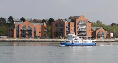 Shields Ferry on the river Tyne Foto stock