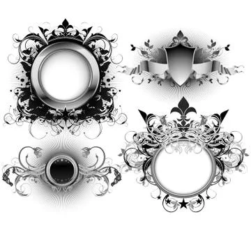 Shields Illustrazione stock