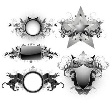 Shields Illustrazione stock