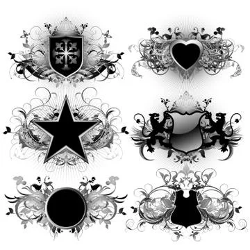 Shields Stock Illustration