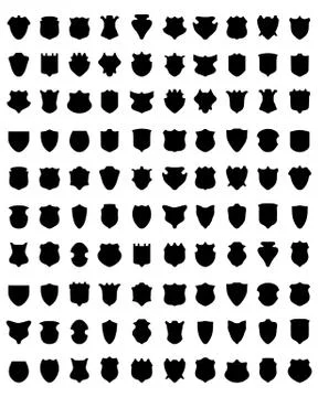 Shields Stock Illustration