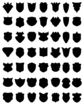 Shields Stock Illustration