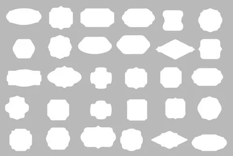 Shields set. Collection of security shield icons with contours and linear s.. Stock Photos