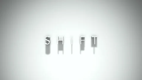Shift 3D title animation with shadows on... | Stock Video | Pond5