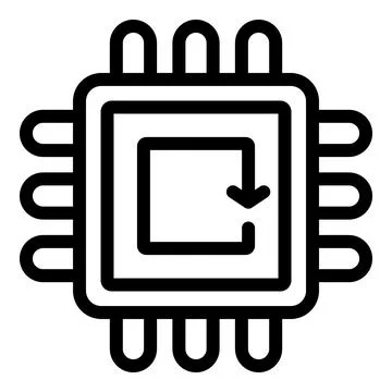 Shift beta testing icon outline vector. Migrate release version 스톡 일러스트