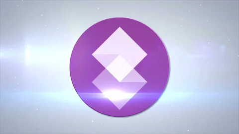Shift Cryptocurrency Logo Coin 3d Animation Motion Graphics Reveal on Stock Footage 153039925