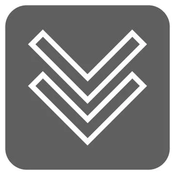 Shift Down Flat Squared Vector Icon Stock-Illustration
