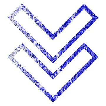 Shift Down Grunge Textured Icon Stock Illustration