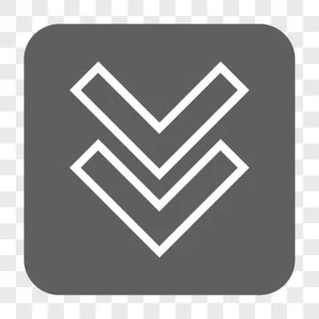 Shift Down Rounded Square Button Stock Illustration