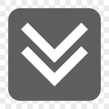 Shift Down Rounded Square Button Stock Illustration