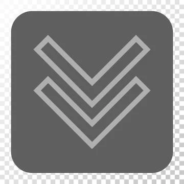 Shift Down Rounded Square Button Stock Illustration