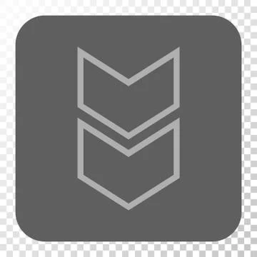 Shift Down Rounded Square Button Stock Illustration