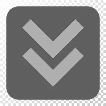 Shift Down Rounded Square Button Stock Illustration