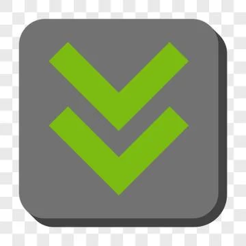 Shift Down Rounded Square Button Stock Illustration