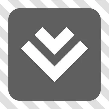 Shift Down Rounded Square Button Stock Illustration