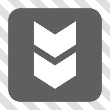 Shift Down Rounded Square Button Stock Illustration