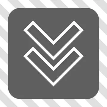 Shift Down Rounded Square Button Stock Illustration