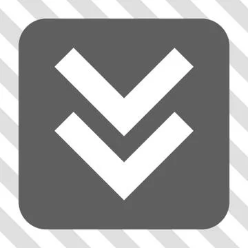 Shift Down Rounded Square Button Stock Illustration
