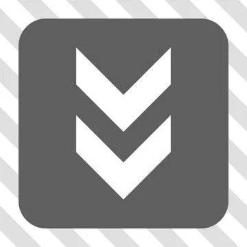 Shift Down Rounded Square Button Stock Illustration