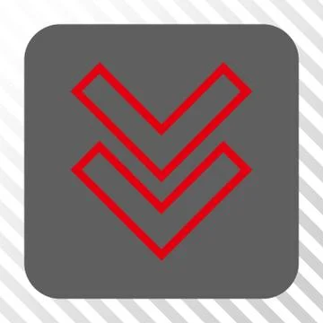 Shift Down Rounded Square Button Stock Illustration