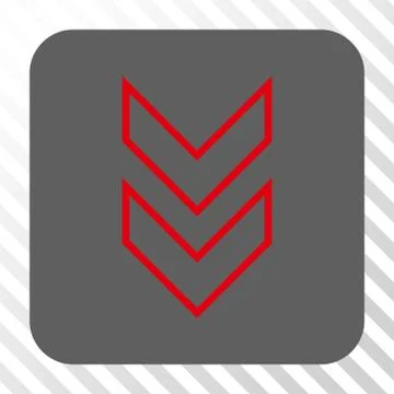 Shift Down Rounded Square Button Stock Illustration