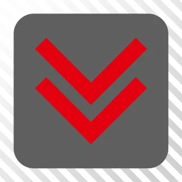 Shift Down Rounded Square Button Stock Illustration