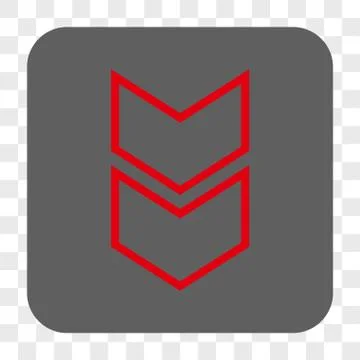 Shift Down Rounded Square Button Stock Illustration