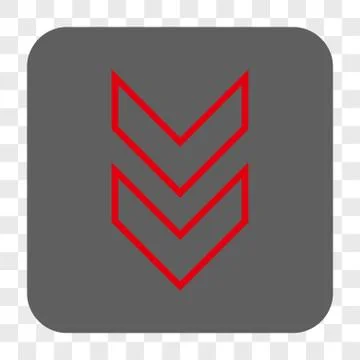 Shift Down Rounded Square Button Stock Illustration