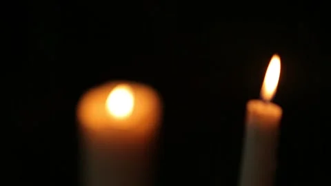 Shift focus between candles Stock Footage 147904711