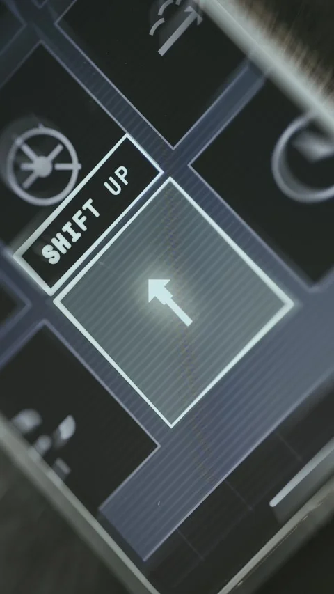 SHIFT UP function triggered through user interaction Video stock 335475517