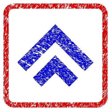 Shift Up Grunge Framed Icon Illustrazione stock