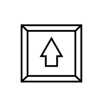 Shift key icon vector Stock Illustration