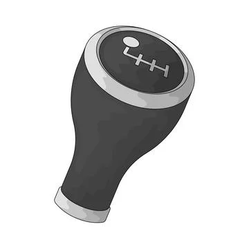 Shift knob illustration Stock Illustration