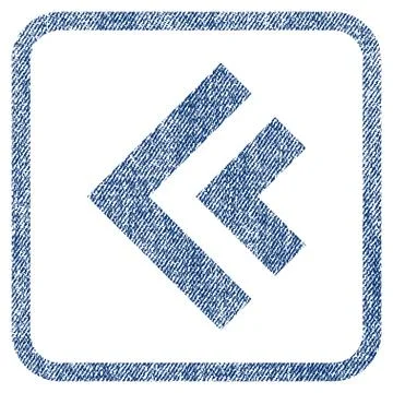 Shift Left Fabric Textured Icon Stock Illustration