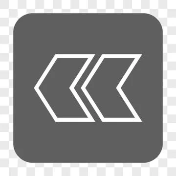 Shift Left Rounded Square Button Stock Illustration