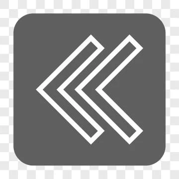 Shift Left Rounded Square Button Stock Illustration