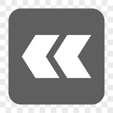 Shift Left Rounded Square Button Stock Illustration