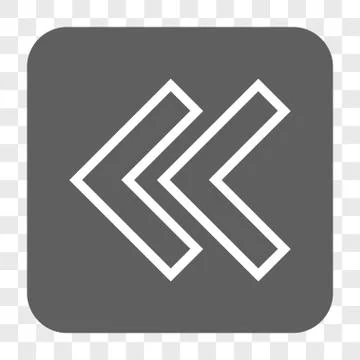 Shift Left Rounded Square Button Stock Illustration