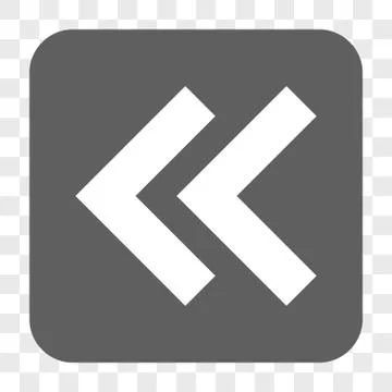 Shift Left Rounded Square Button Stock Illustration